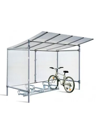 Cykelhus Alu med 6 platser